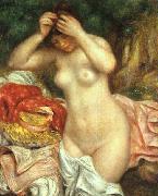 Pierre Renoir Bather Arranging her Hair oil